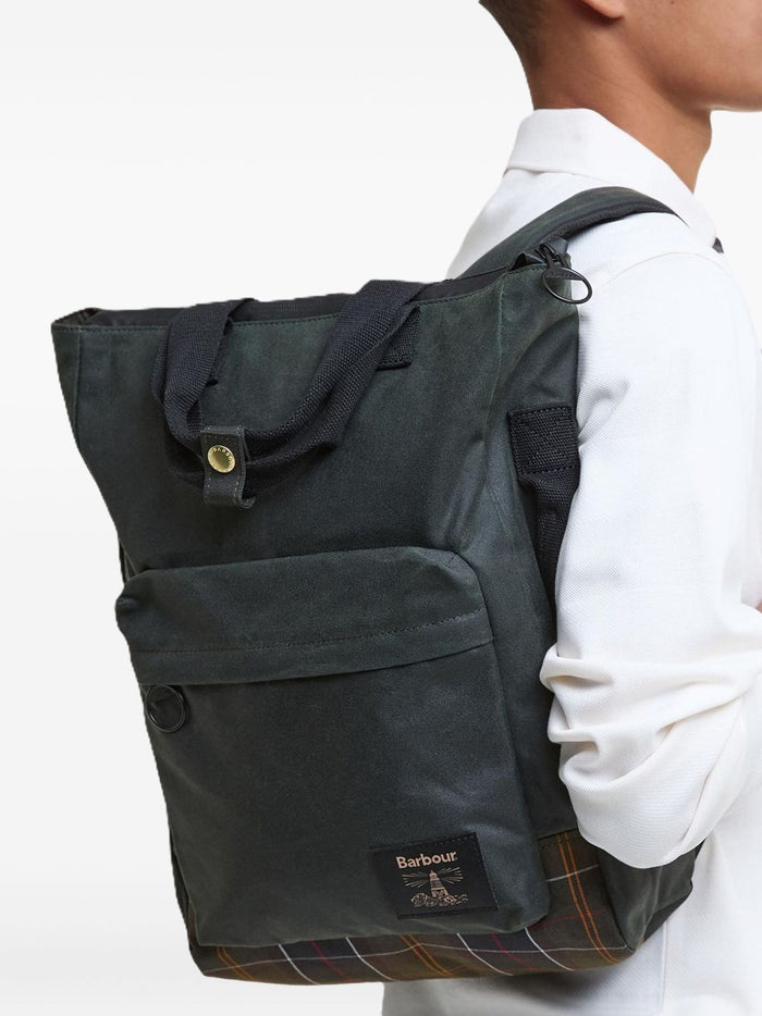 Barbour Zaino Verde Uomo Field Wax Tartan 2