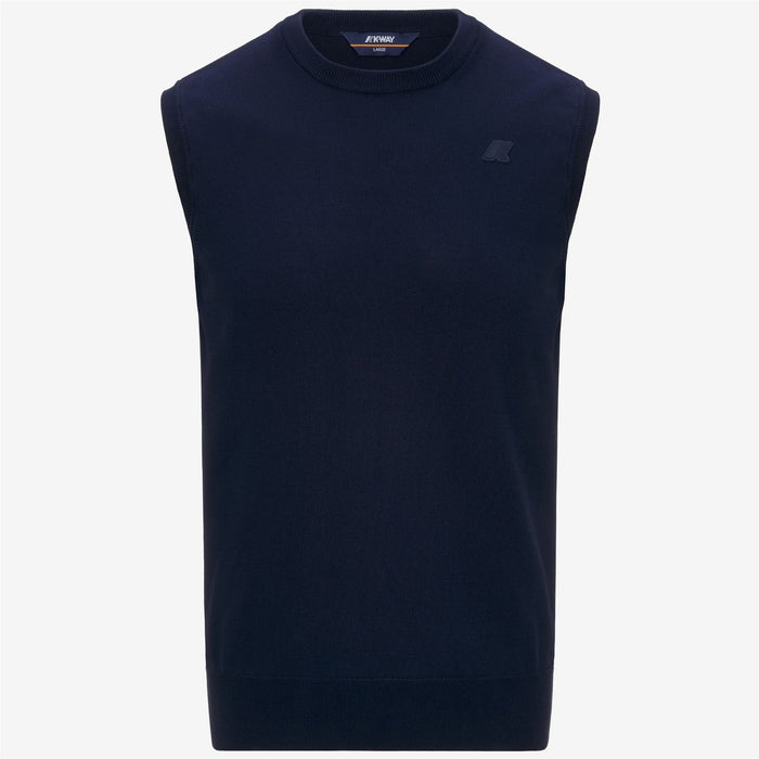 K-way Uomo Gilet Blu Jeano 1