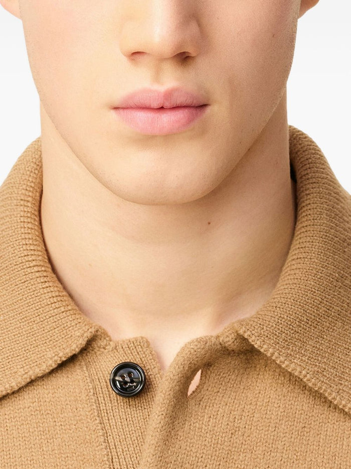 Ami Paris Cuffia Uomo Accessori Marrone Ricamo Cuore 6