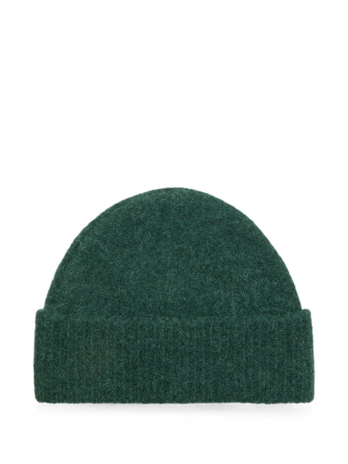 Ami Paris Cappellino Vert Bouteille Ecru Uomo 2