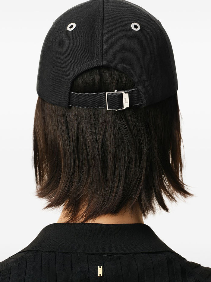 Ami Paris Cappellino Cuore Uomo Nero 5