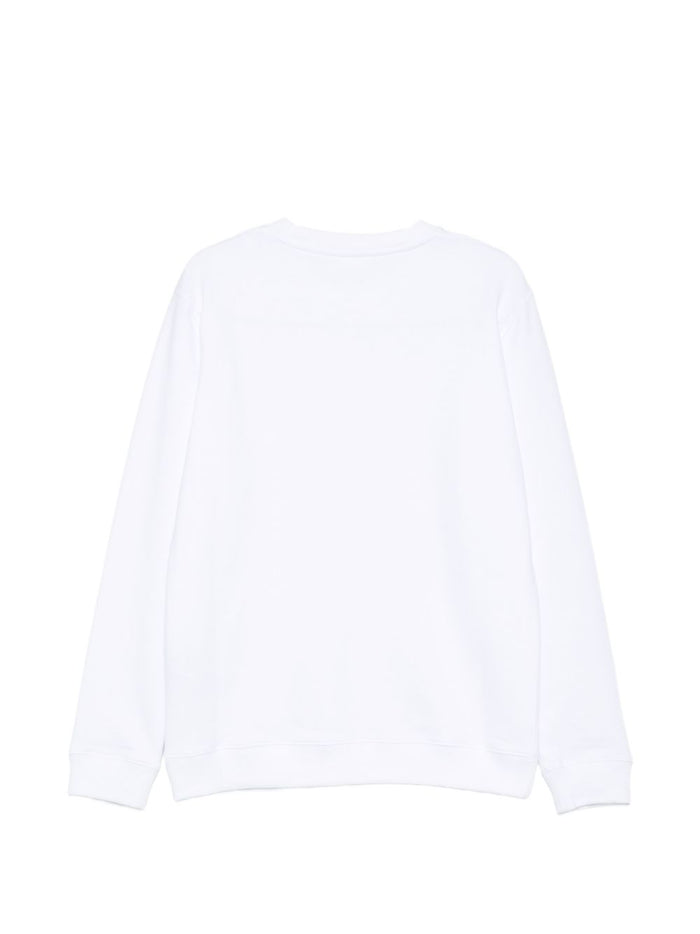 Dondup Felpa Bianco Uomo Girocollo 2