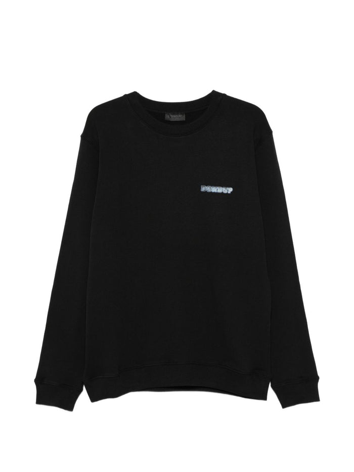 Dondup Felpa Nero Uomo Girocollo 1