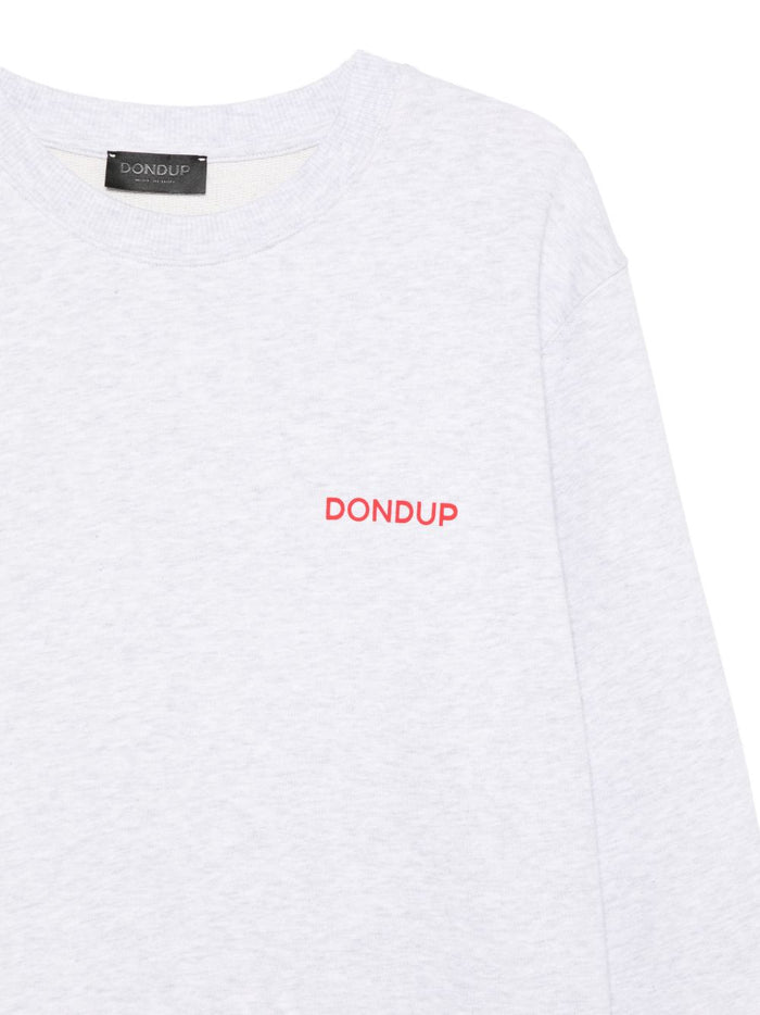 Dondup Felpa Grigio Uomo Micro Logo 3