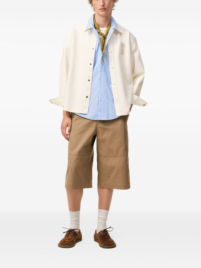Ami Paris Giubbino Logo Cuore Uomo Bianco 1