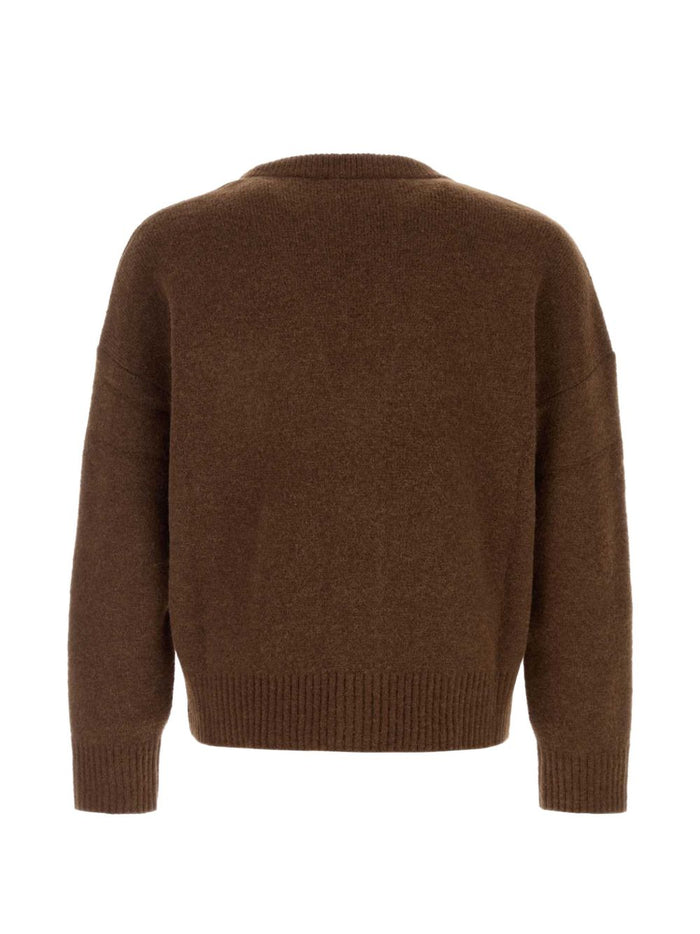 Ami Paris Cardigan Marrone Uomo 2