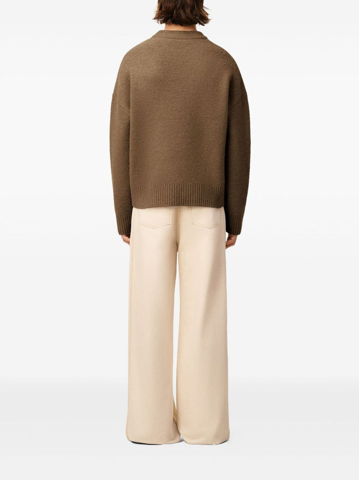 Ami Paris Men's Brown Sweatshirt Ami de Coeur 4