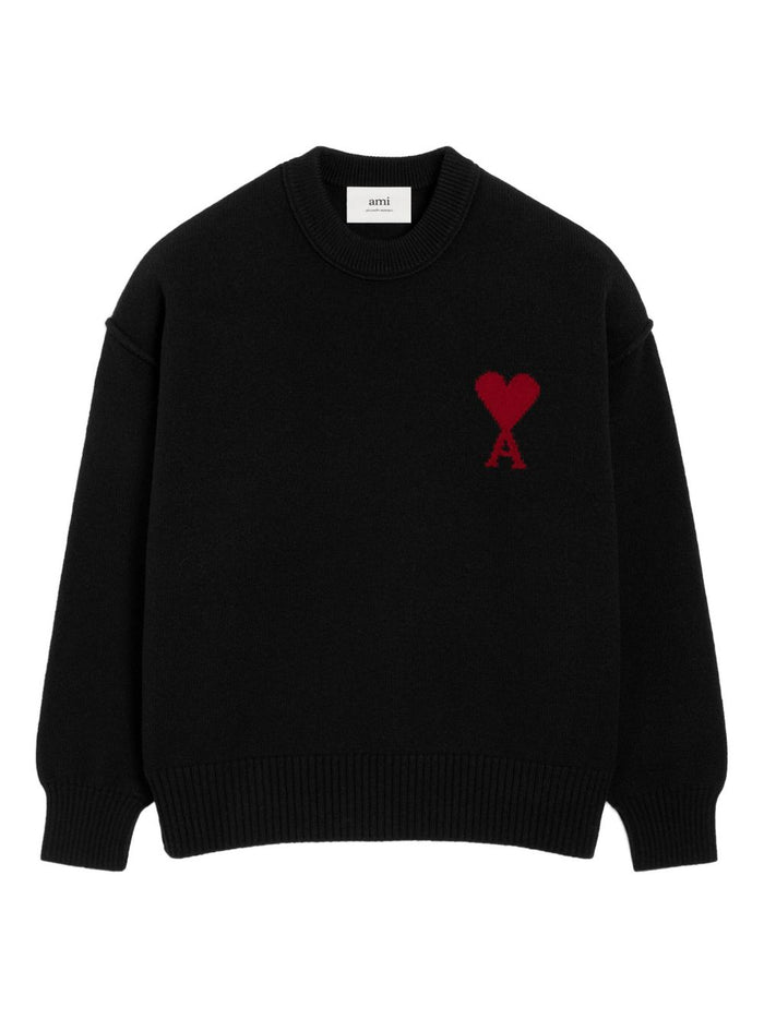 Ami Paris Felpa Nero Uomo 1