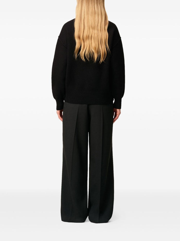 Ami Paris Men's High Neck Sweater Black 3