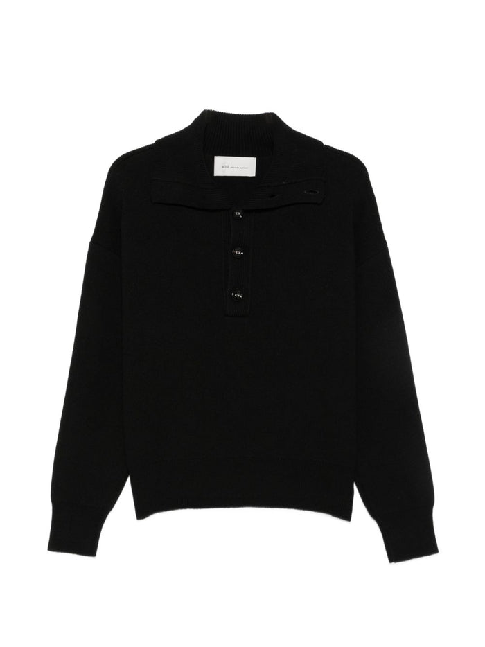 Ami Paris Maglia Nero Uomo 1