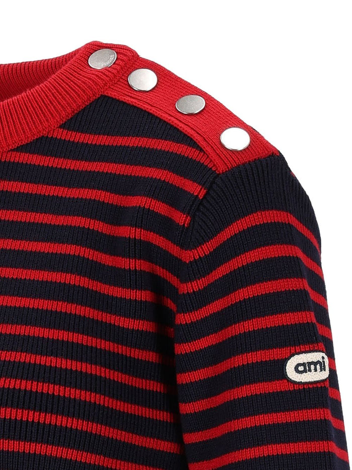 Ami Paris Maglia Marine Voire Uomo 2