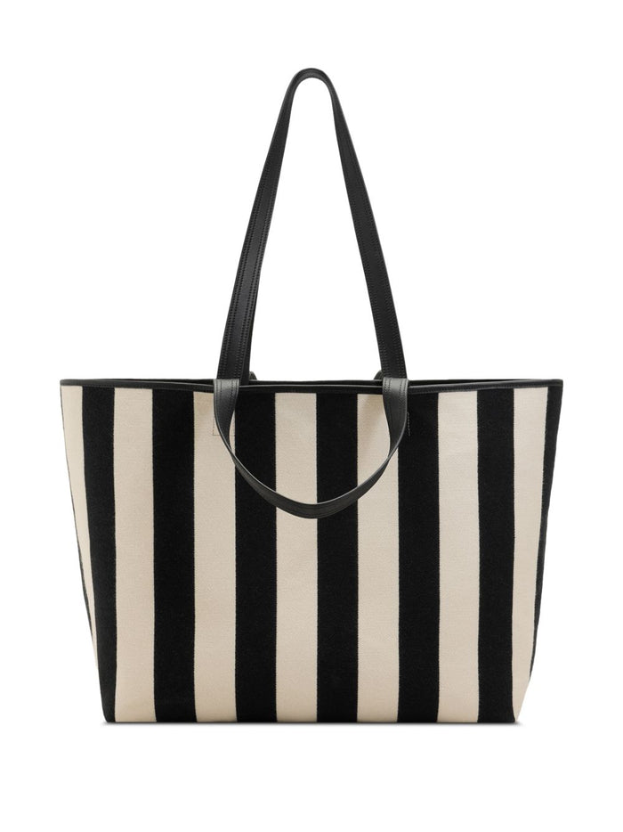 Ami Paris Borsa Righe Uomo Bianco-Nero 4