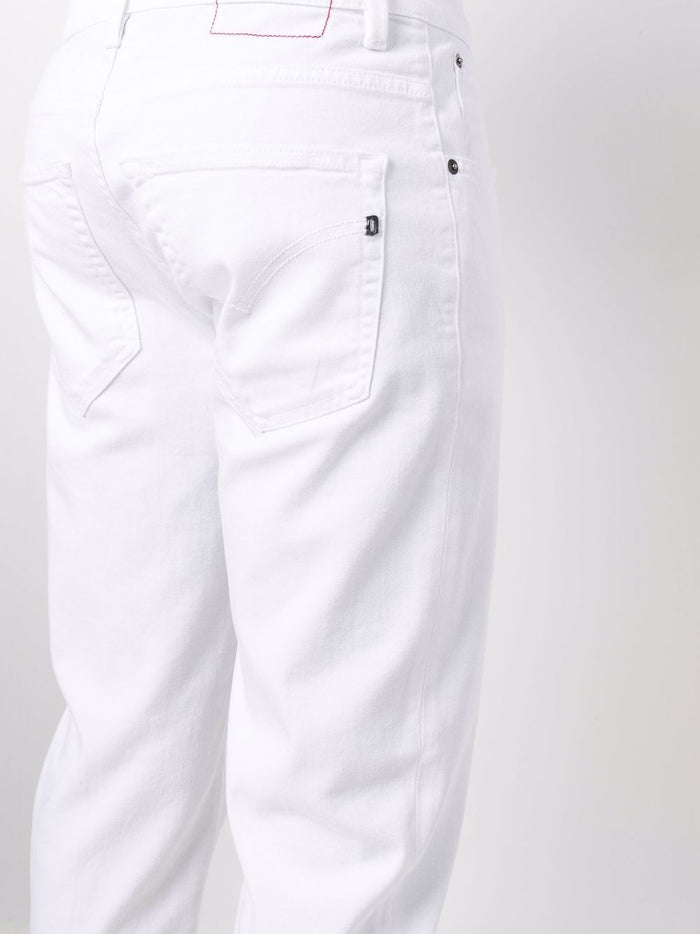 Dondup White Man Pants 4
