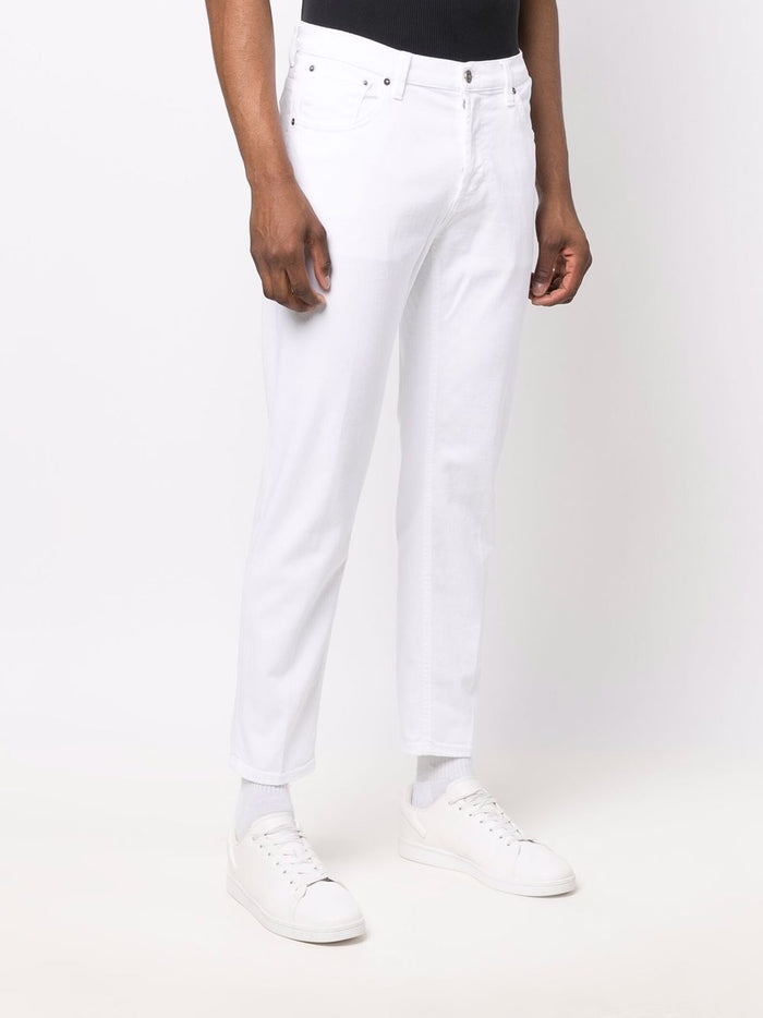 Dondup White Man Pants 1