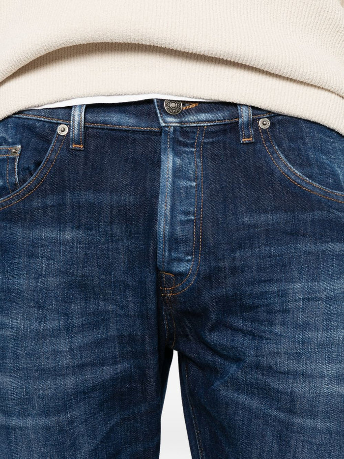 Dondup Jeans Blu Uomo con Risvolto 4