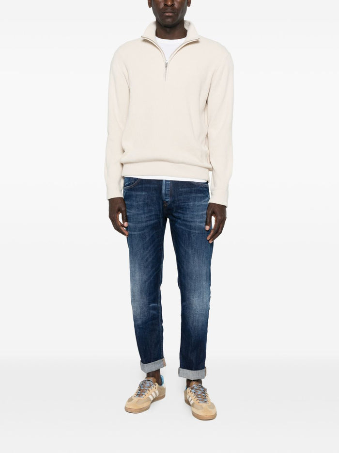 Dondup Jeans Blu Uomo con Risvolto 2