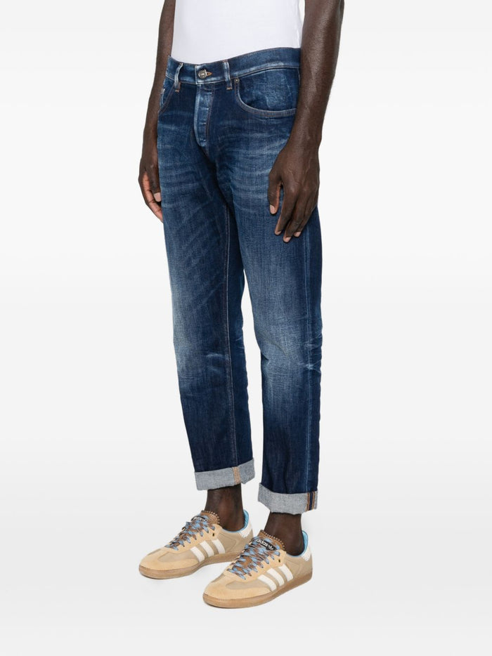 Dondup Jeans Blu Uomo con Risvolto 1