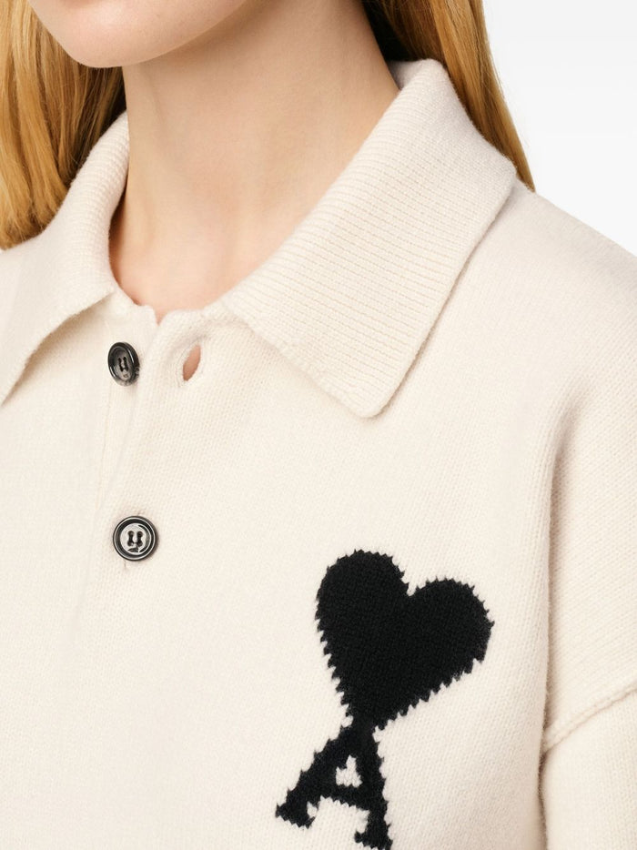 Ami Paris Polo Beige Uomo 4