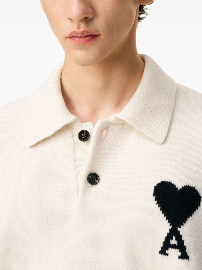 Ami Paris Polo Beige Uomo 5