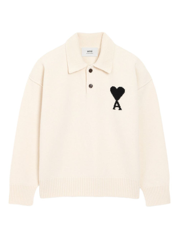 Ami Paris Polo Beige Uomo 1
