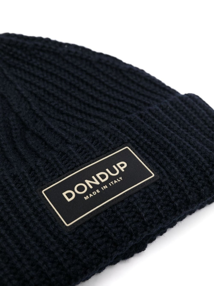 Dondup Cappello Blu Uomo con applicazione 2