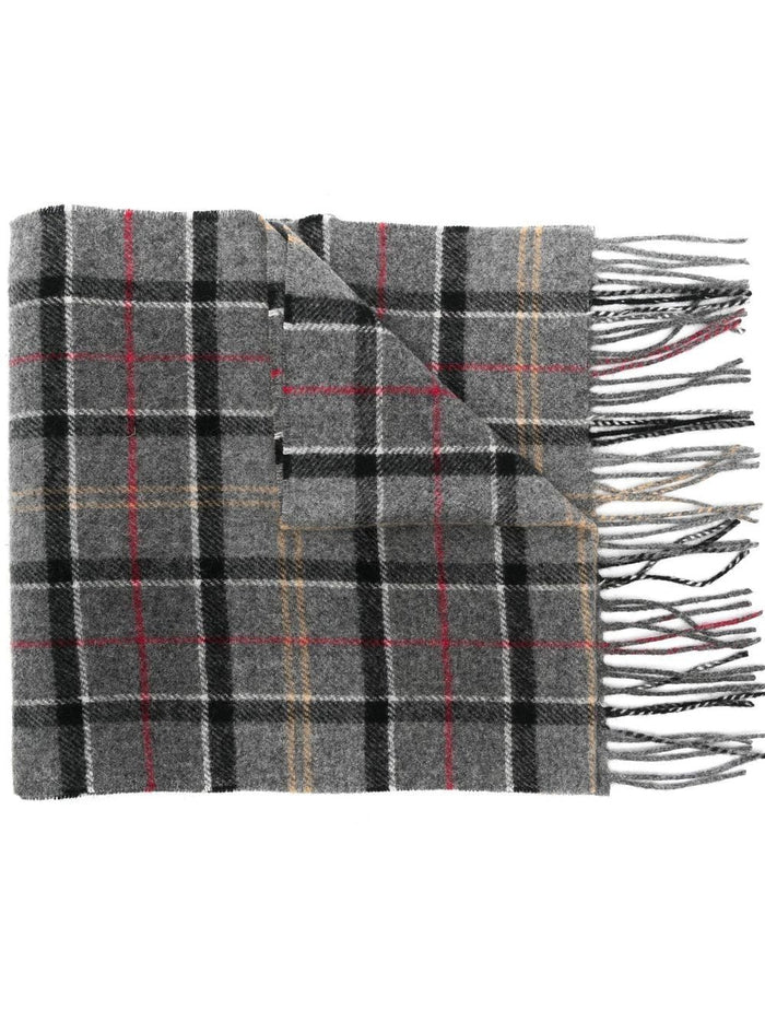 Barbour Sciarpa Grigio Uomo Tartan 1