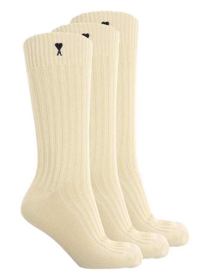 Ami Paris Men's Socks Accessories White 1