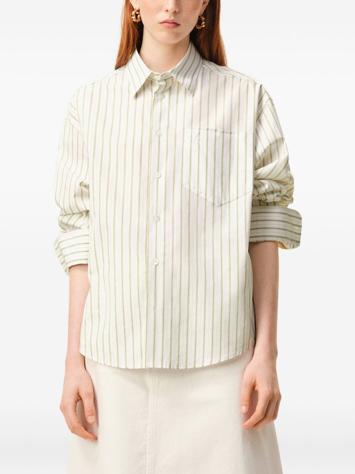 Ami Paris Camicia Cuore Uomo Bianco 4
