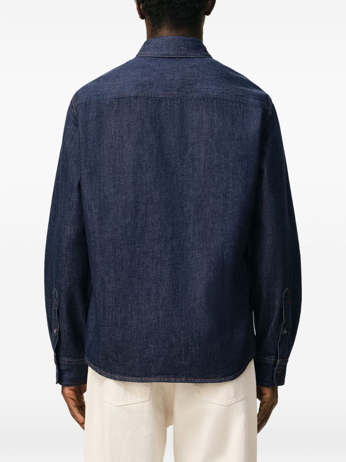 Ami Paris Men's Blue Denim Shirt 2