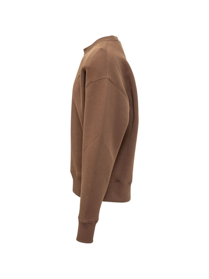 Ami Paris Felpa Marrone Uomo 3