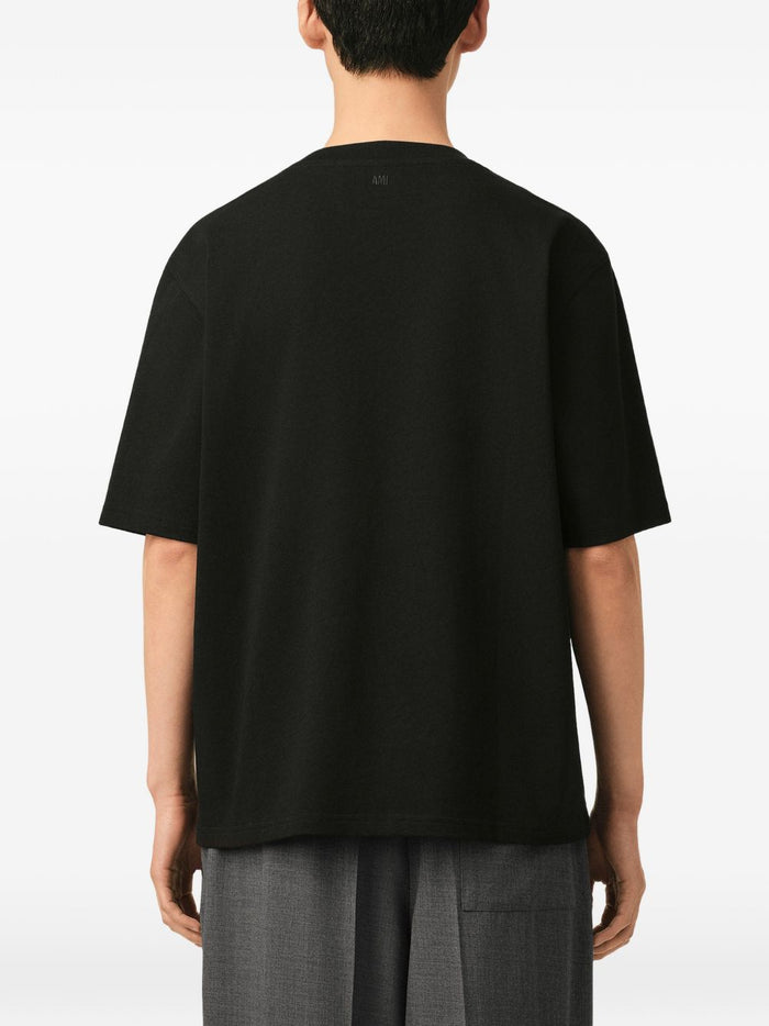 Ami Paris T Shirt Nero Uomo 3