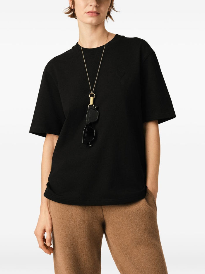 Ami Paris T Shirt Nero Uomo 4