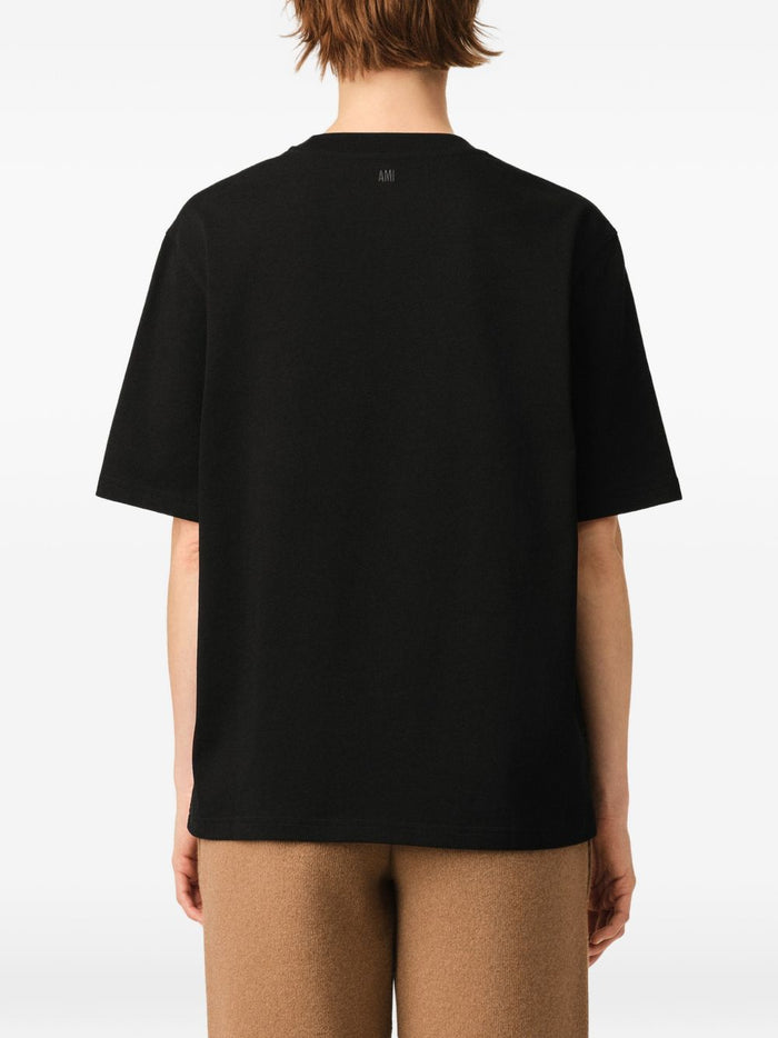 Ami Paris T Shirt Nero Uomo 7