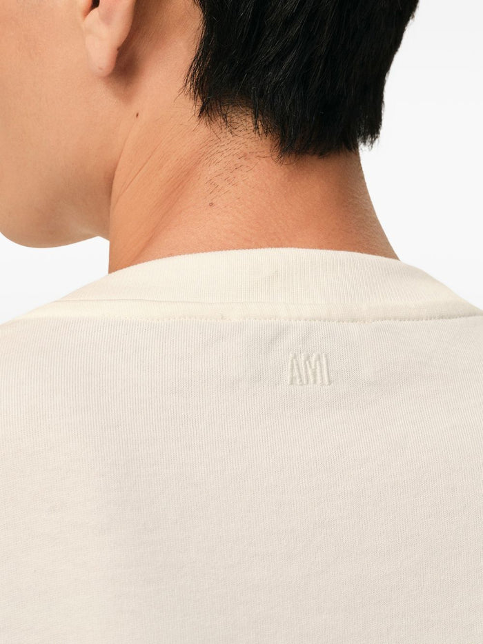 Ami Paris Men's White Heart T-Shirt 4