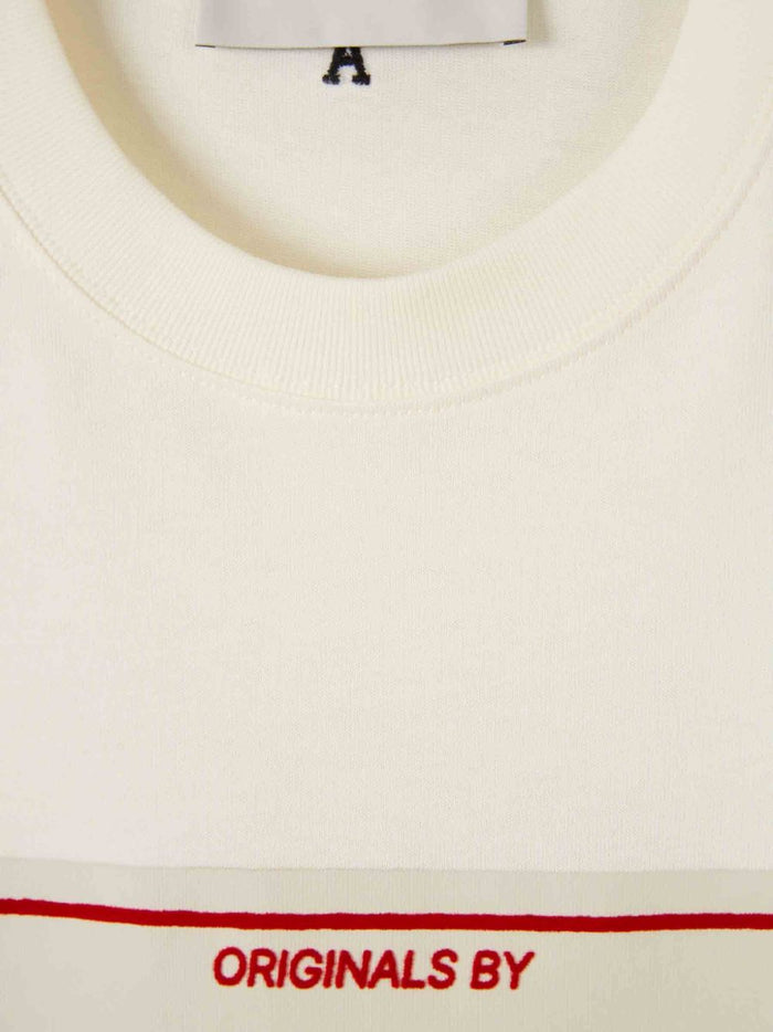 Ami Paris Men's Logo Print T-Shirt White 3