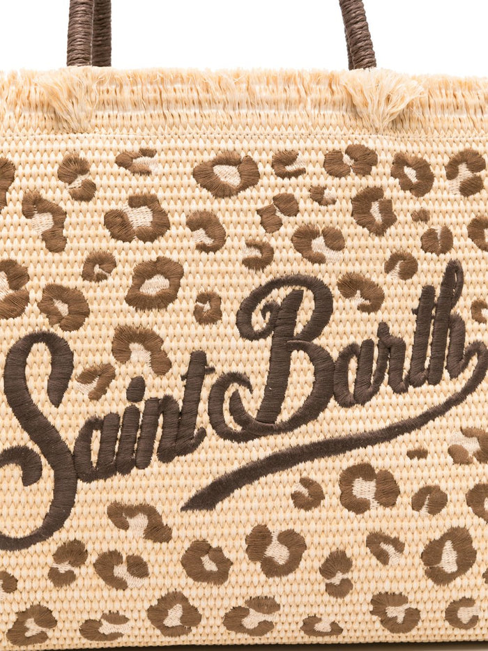 Mc2 Saint Barth Borsa Vanity Straw Donna Leopardata 2