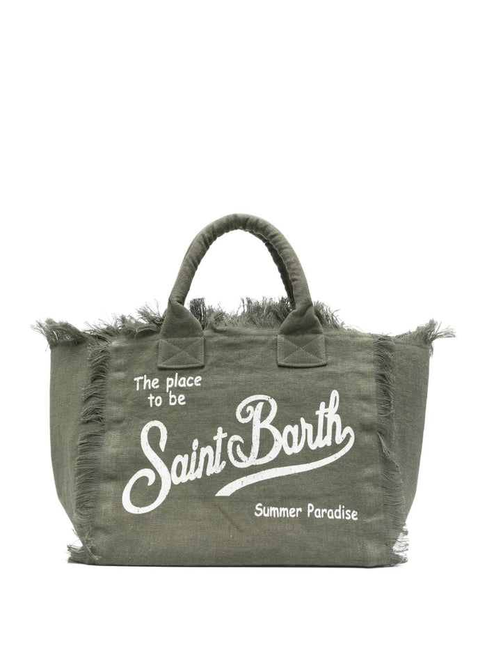 Mc2 Saint Barth Borsa Vanity Linen Donna Verde 1