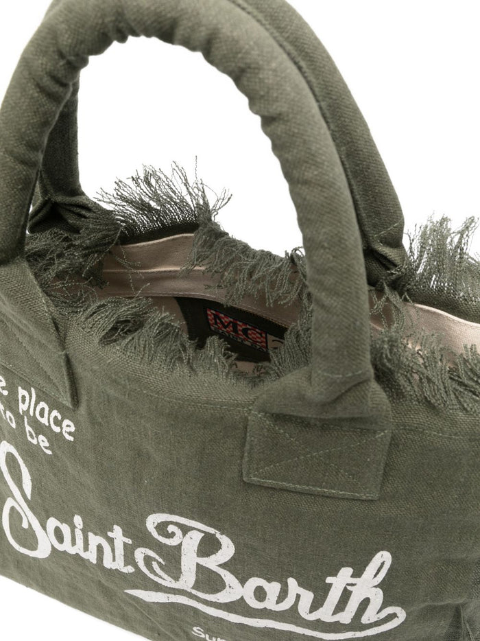 Mc2 Saint Barth Borsa Vanity Linen Donna Verde 2