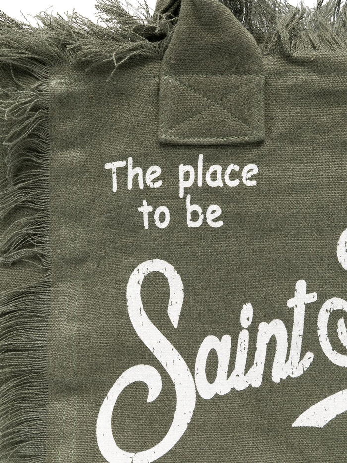 Mc2 Saint Barth Borsa Vanity Linen Donna Verde 3