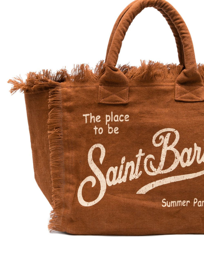 Mc2 Saint Barth Borsa Vanity Linen Donna Marrone 2