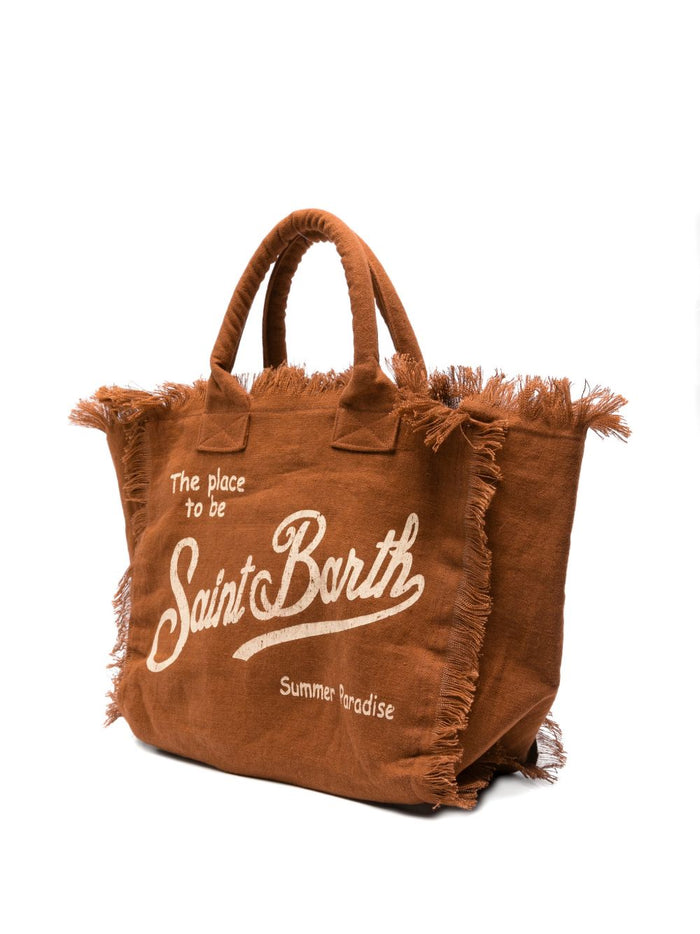 Mc2 Saint Barth Borsa Vanity Linen Donna Marrone 3