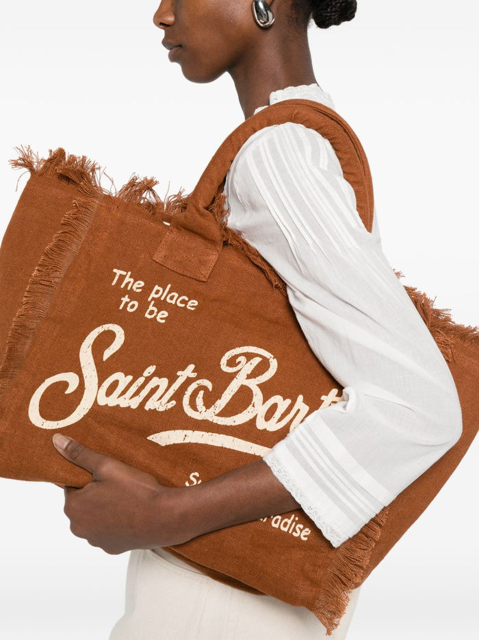 Mc2 Saint Barth Borsa Vanity Linen Donna Marrone 5