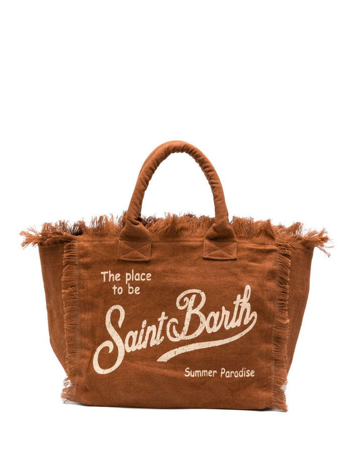 Mc2 Saint Barth Borsa Vanity Linen Donna Marrone 1