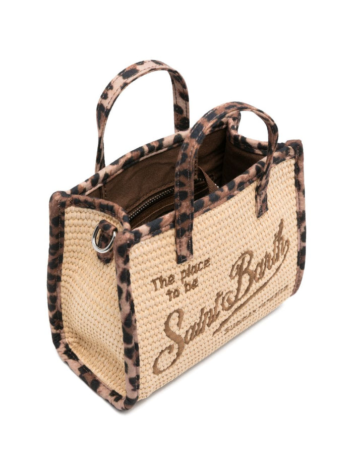 Mc2 Saint Barth Borsa Vivian Mini Donna Beige-Leopardata 2