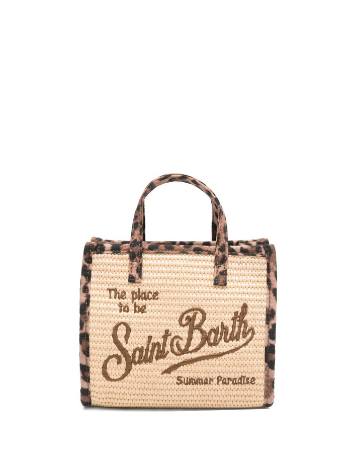 Mc2 Saint Barth Borsa Vivian Mini Donna Beige-Leopardata 1