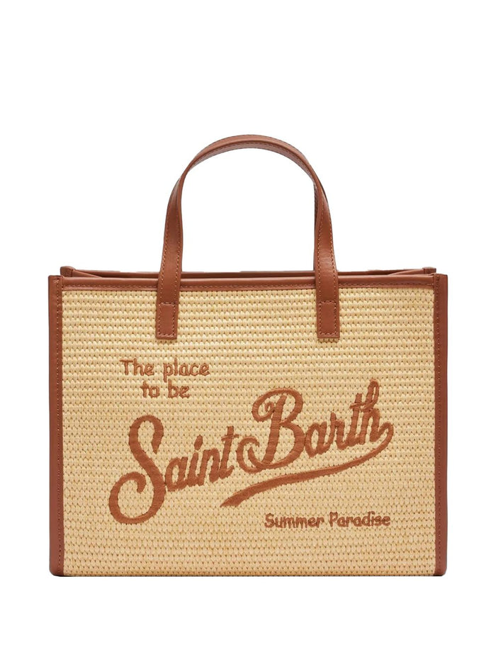 Mc2 Saint Barth Borsa Vivian Mid Straw Donna Beige-Marrone 1