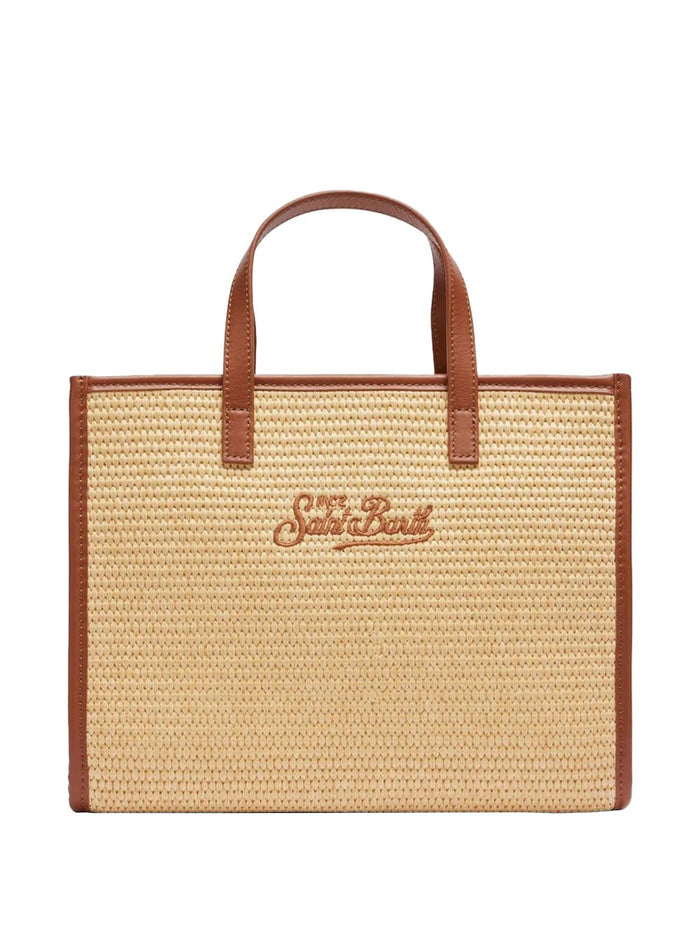Mc2 Saint Barth Borsa Vivian Mid Straw Donna Beige-Marrone 4