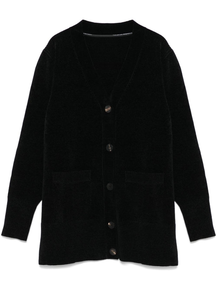 Rrd Cardigan Nero Donna Velvet Vent 5