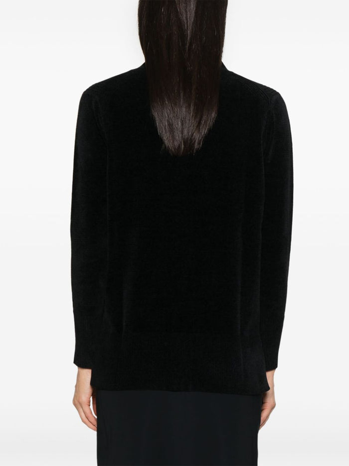 Rrd Cardigan Nero Donna Velvet Vent 3