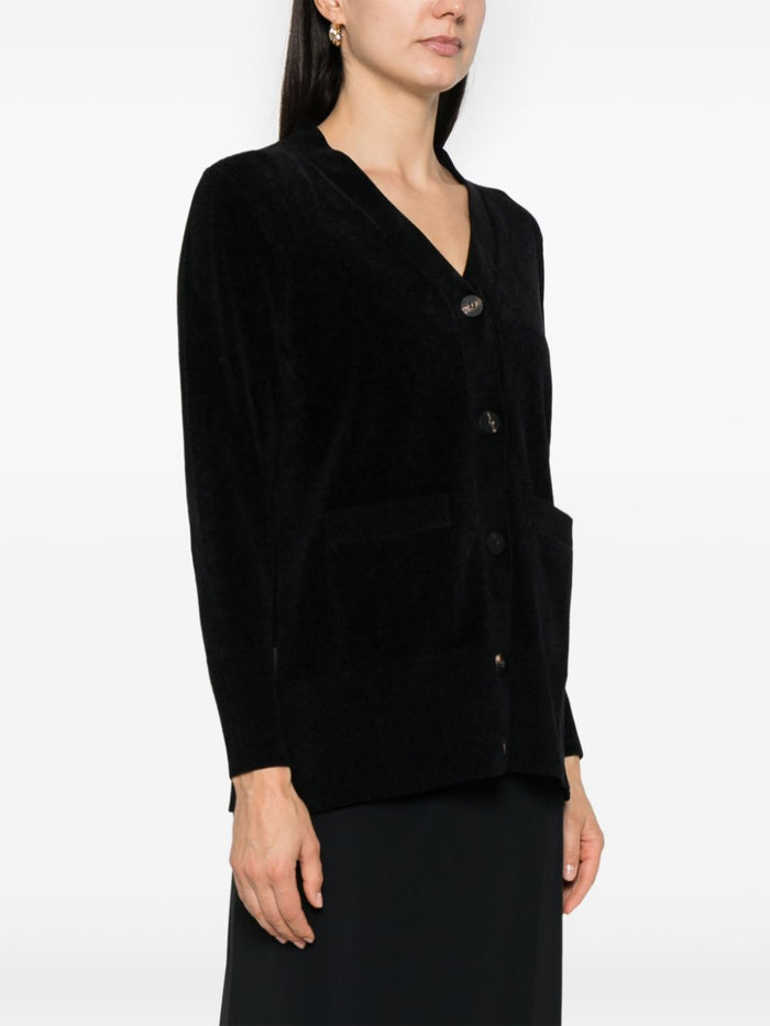 Rrd Cardigan Nero Donna Velvet Vent 2